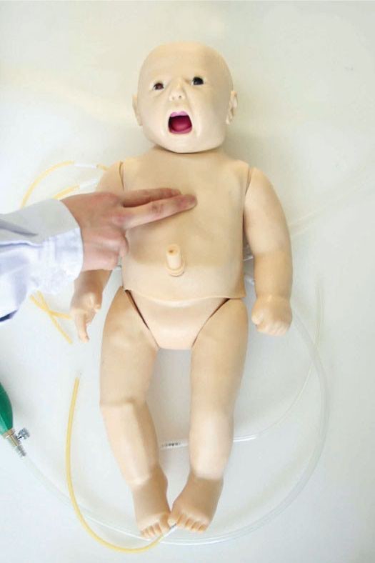 Mannequin van de pasgeborene de Pediatrische Simulatie met Luchtroutebeheer voor Noodsituatievaardigheden Opleiding