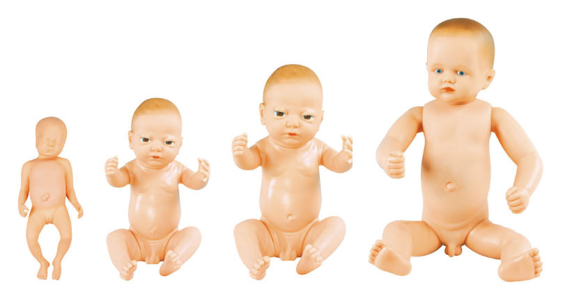 Pasgeboren Babydoll Pediatrische Simulatiemannequin met Navelstreng, Zuigelingssimulatie