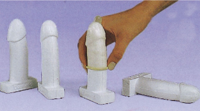 Levensecht Mannelijk het Condoom van Penis ModelSimulator 12pcs Opleidingshulpmiddel