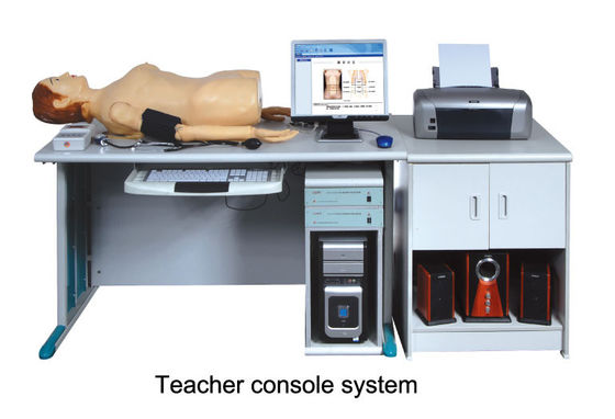 Hoog Intelligent Digitaal Netwerk met het Buikwijfje van de Auscultatiemannequin